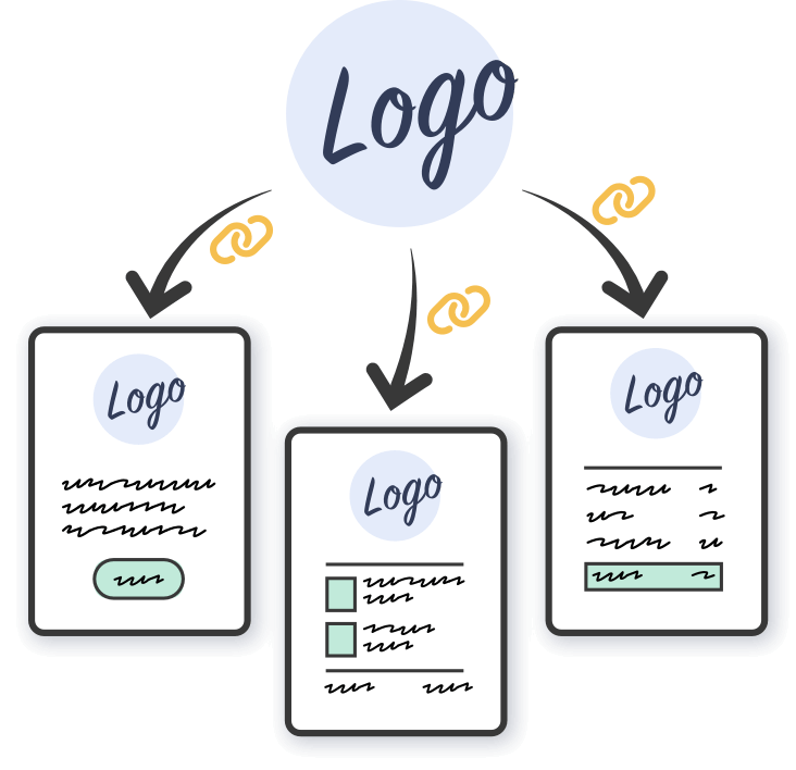 Illustration of MailBindr shared blocks